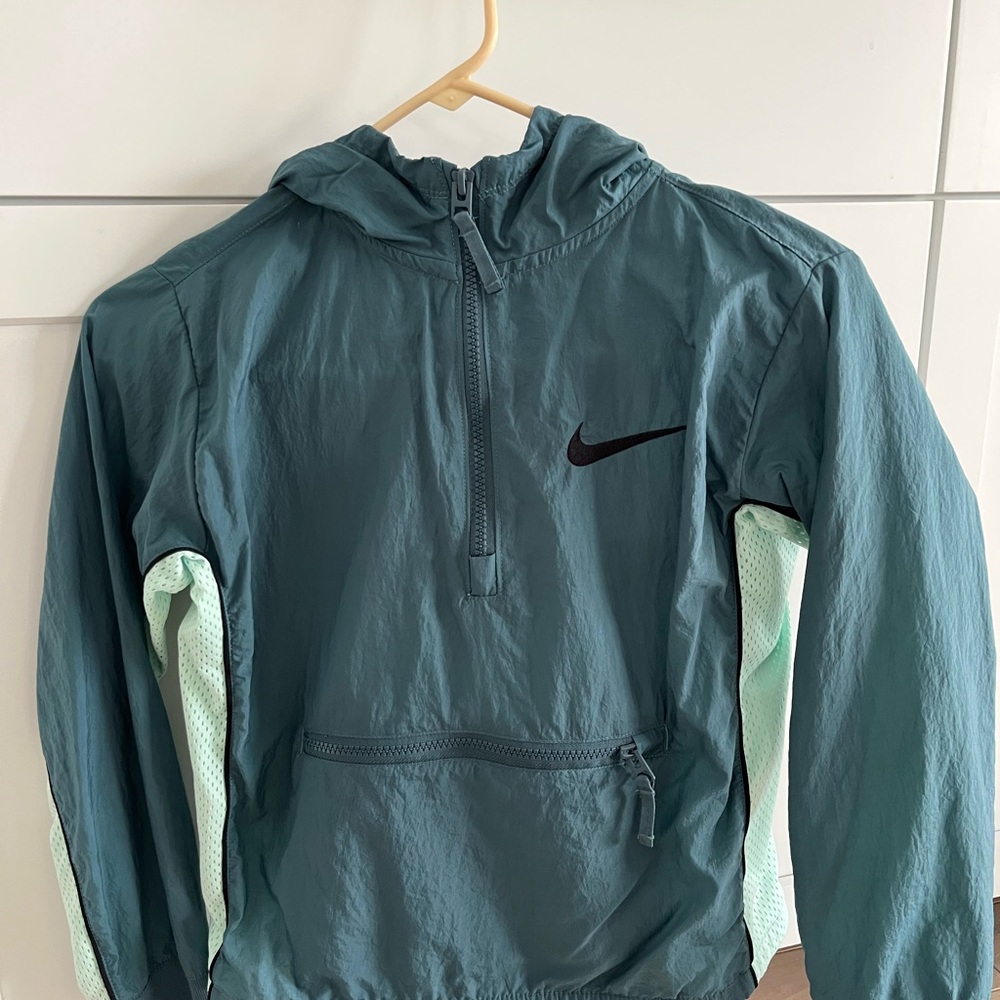 Nike Blue Jacket with Hood and Lightweight Design